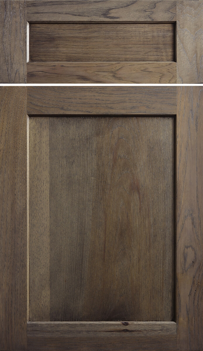 Dura Supreme's Hudson Door Style in Hickory with a Caraway finish