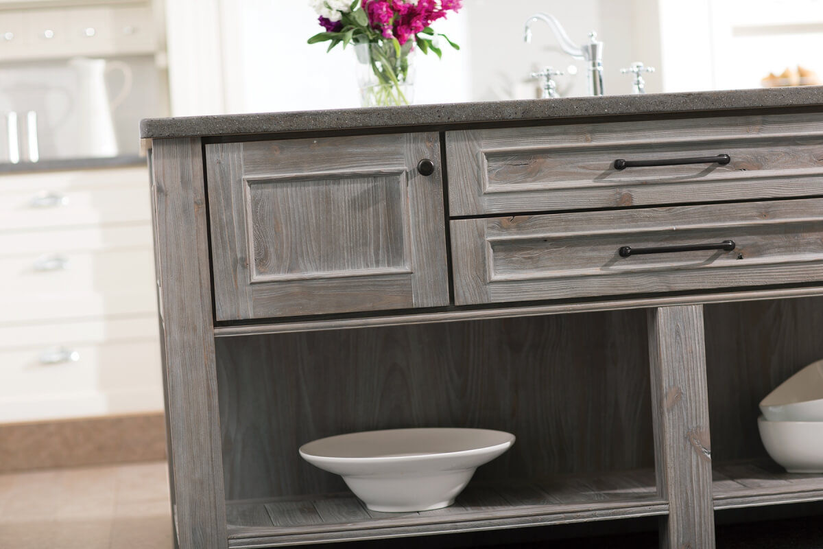 How to Use Weathered Cabinetry as an Accent. Dura Supreme's Weathered 