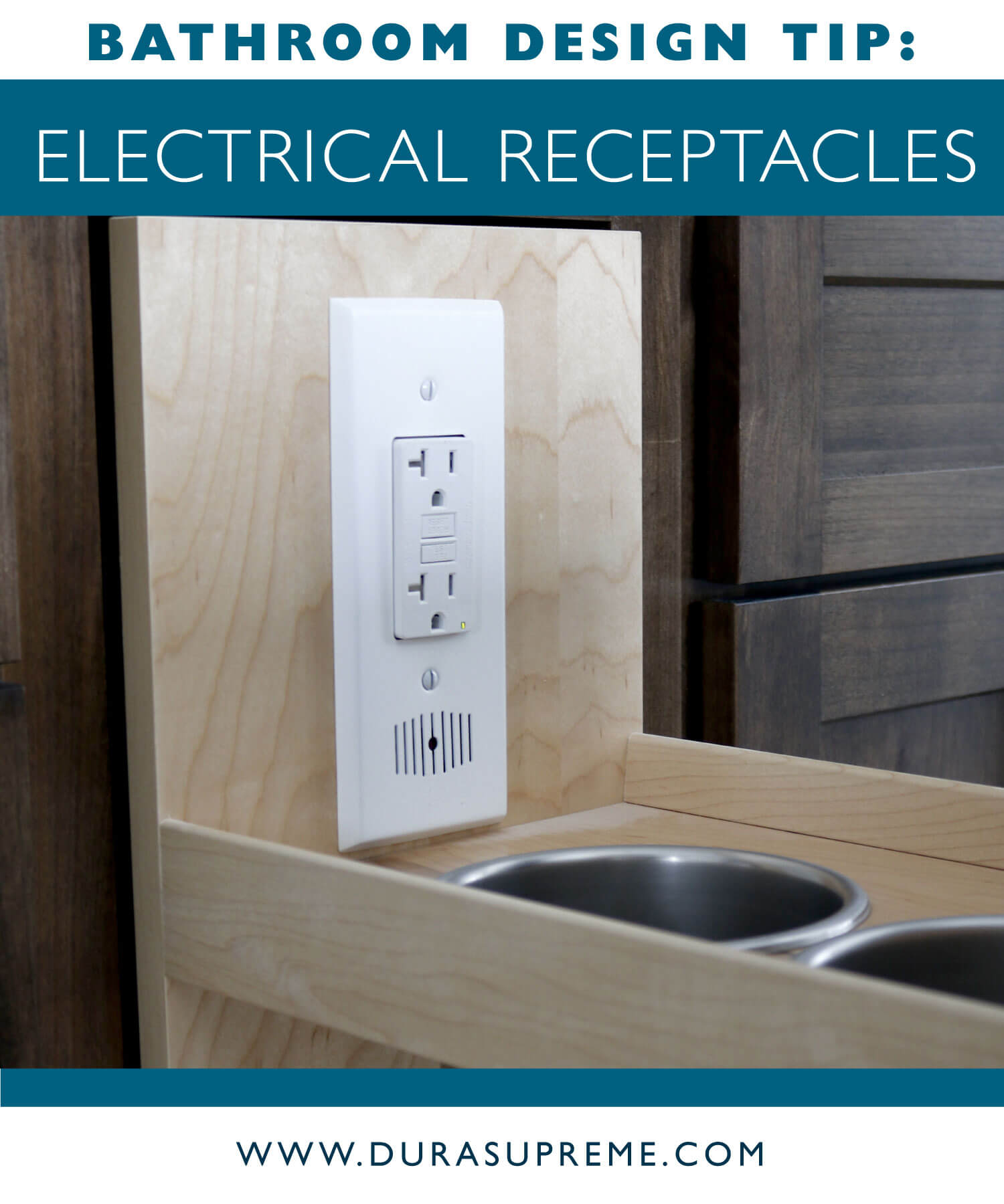 Bathroom Design Tips and Best Practices for Electrical Outlets. Guidelines fro Electrical Receptacles in the Bathroom.