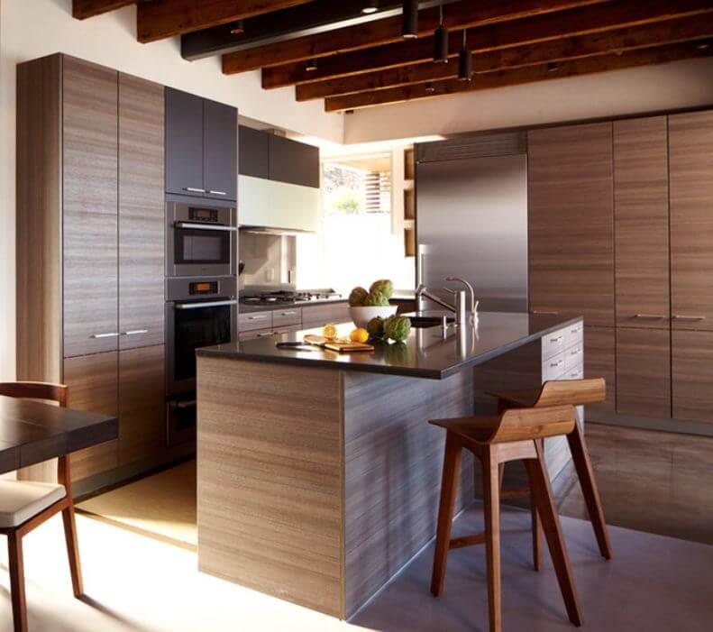 Trend Study: Horizontal Grain Cabinets Make Kitchen Designs Modern ...