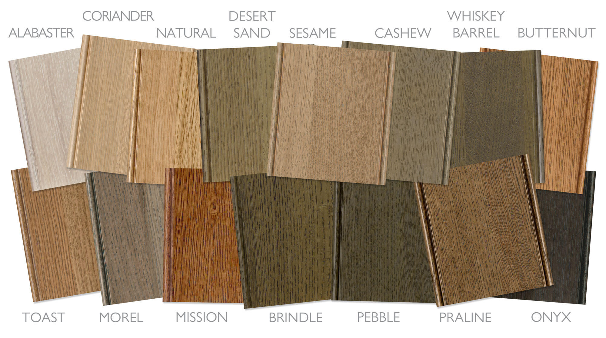 Moda-Horizontal slab door cabinets showcase the beauty of Quarter-Sawn White Oak veneer with a continuous horizontal grain pattern. Rich wood tones, distinctive ray fleck, and uninterrupted grain movement create a sophisticated modern cabinetry design with timeless appeal.