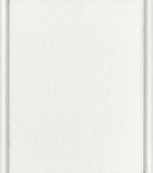 Dove is a bright, off-white painted oak finish color for kitchen & bath cabinets from Dura Supreme. Dove painted oak cabinets have the crisp color of a painted finish with the beautiful texture of oak in a soft, natural white hue.