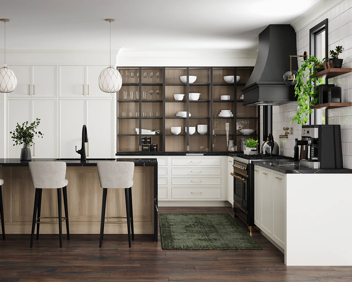 A kitchen featuring Dura Supreme Cabinetry products.