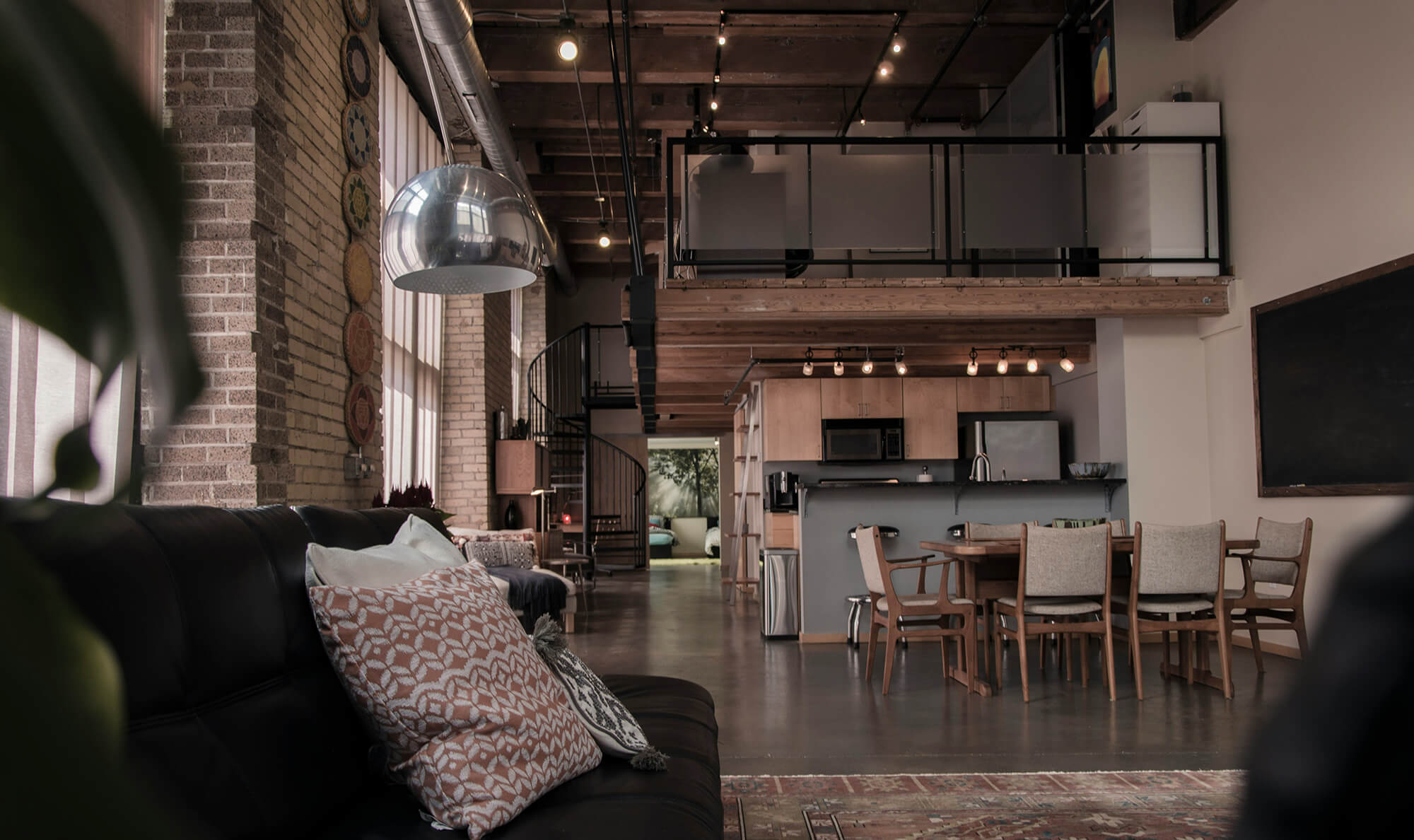 An old factory transformed into an Industrial styled loft for urban living.